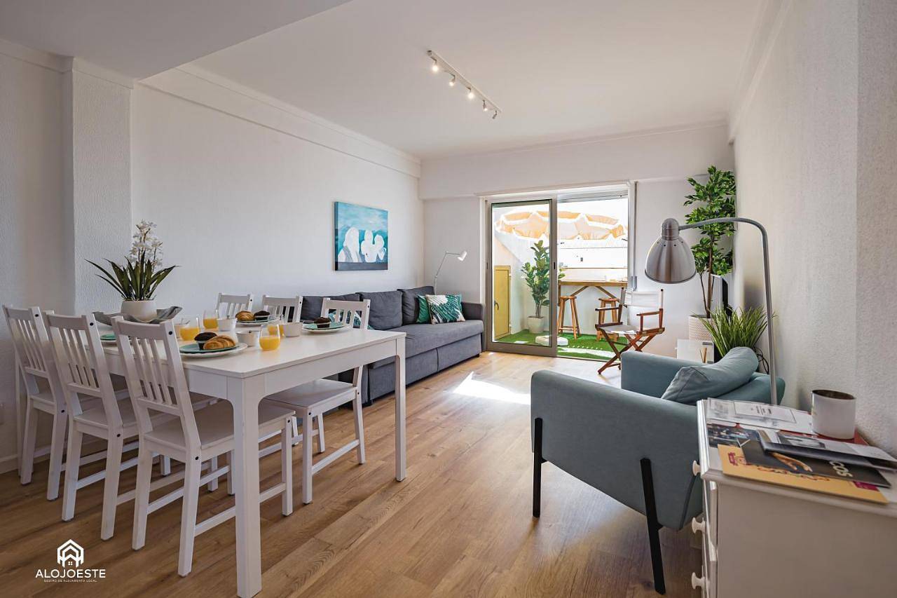 Apartamento inteiro, The Pateo Beach Apartment - Santa Cruz in Silveira (Portugal), Distrito de Lisboa