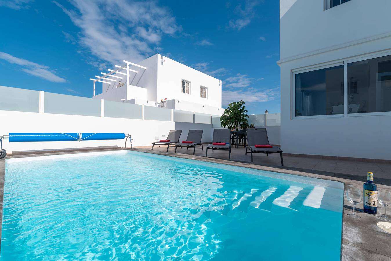 Ferienvilla 'Deleil' mit Meerblick, Wlan und Klimaanlage in Playa Blanca, Yaiza