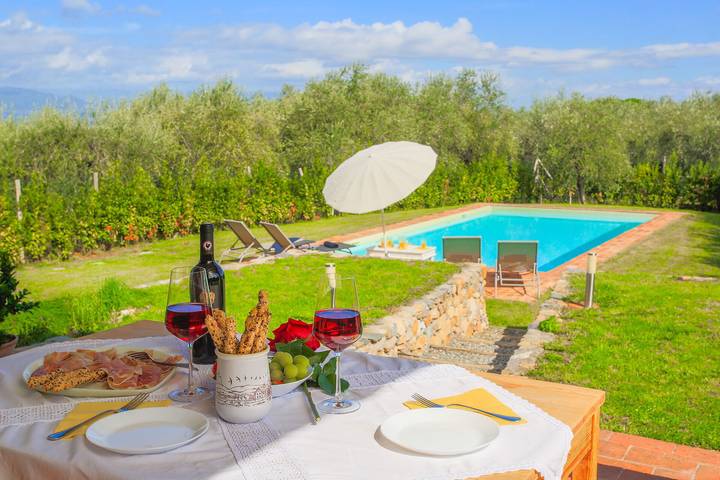 Villa pour 6 personnes, avec balcon et jardin à Capannori
