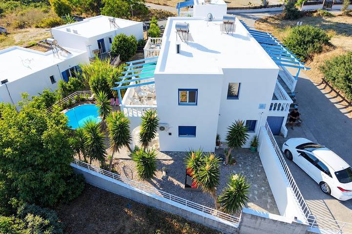 Prachtige schilderachtige Griekse villa | Rhodos | Zee- en bergzicht | in Rhodos