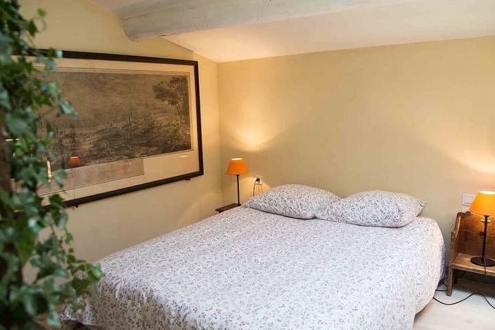 Suite Côté Jardin-Suite-Familie-Ensuite mit Bad-Gartenblick in Villeneuve-lès-Avignon, Nimes und Umgebung
