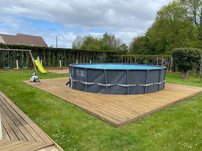 Location de vacances pour 12 personnes, avec piscine ainsi que jacuzzi et jardin à Bavent - 4