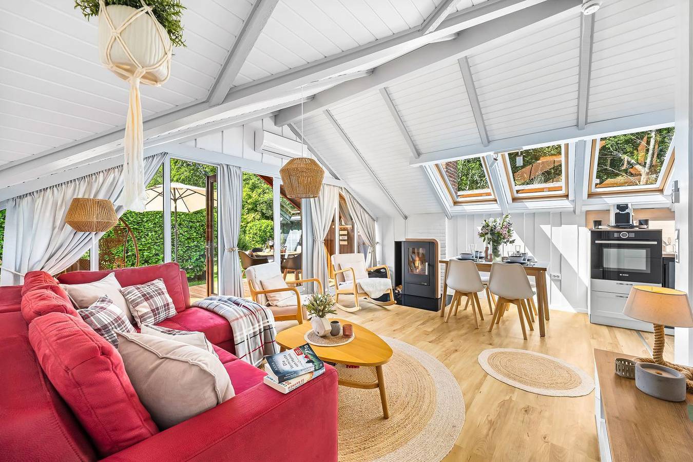 Kiek in - Kamin, Klimaanlage im Wohnzimmer, Waschmaschine, Terrasse, Grill in Glücksburg, Flensburger Förde