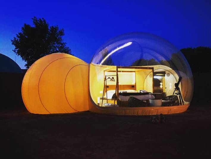 Chalet para 2 personas, con Jacuzzi además de Terraza y Jardín en Campo de Montiel