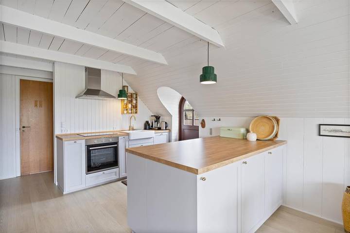 Strandnahes Ferienhaus mit Panoramaaussicht   in Skodbjerge, Haurvig