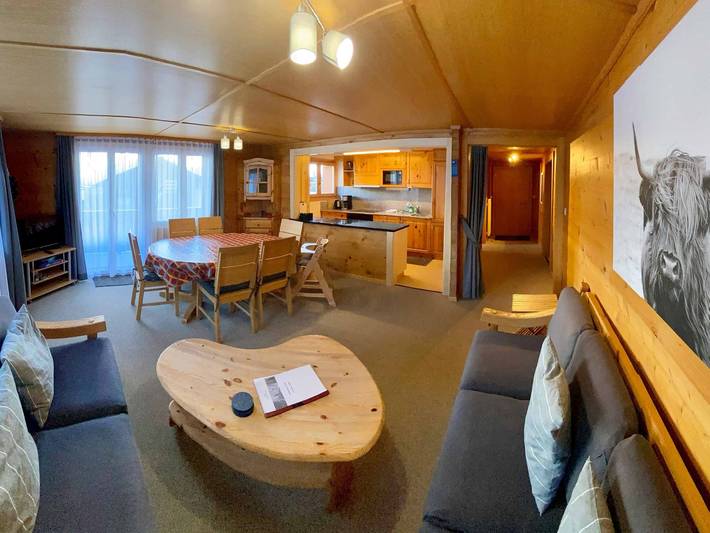 Gîte pour 6 personnes, avec balcon ainsi que vue et jardin à Grächen - 2