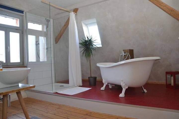 Ferienwohnung für 4 Personen, mit Garten und Sauna