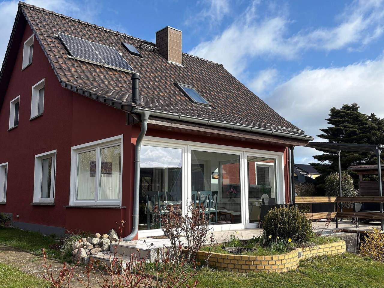 Ganze Ferienwohnung, Neu! Ferienhaus 1 Ringelrobbe - Ferienhaus 1 mit Terrasse und Wintergarten in Alt Reddevitz, Mönchgut
