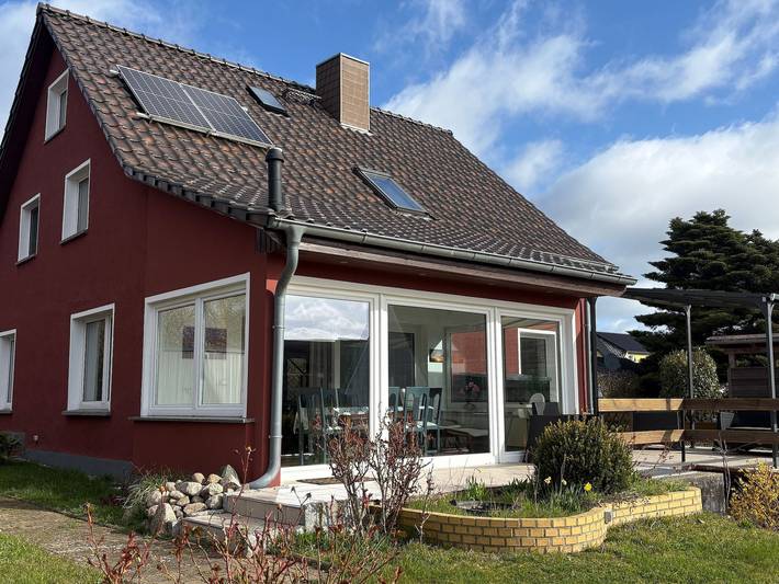 Ganze Ferienwohnung, Neu! Ferienhaus 1 Ringelrobbe - Ferienhaus 1 mit Terrasse und Wintergarten in Alt Reddevitz, Mönchgut