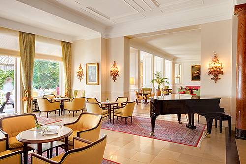 Hotel Bad Schachen - Doppelzimmer Seeseite mit Wc und Bad und Balkon in Bad Schachen, Lindau