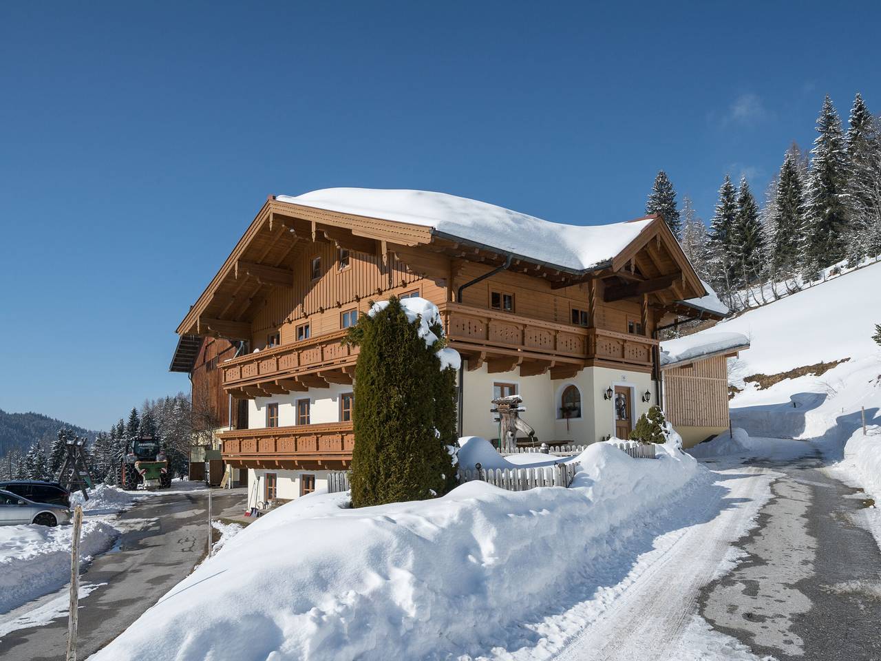 Geheel appartement, Boerderij: Alpenretraite met uitzicht op de bergen in Wagrain, Ski Amadé