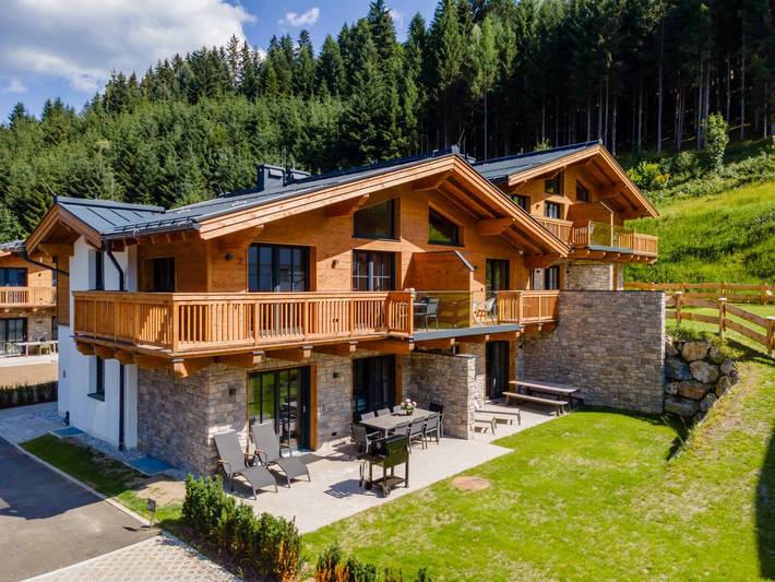Chalet für 8 Personen, mit Sauna und Balkon sowie Garten - 1