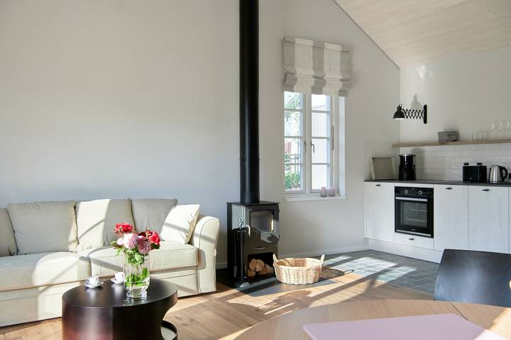 Ferienwohnung für 4 Personen, mit Sauna und Terrasse sowie Garten, kinderfreundlich in Waabs