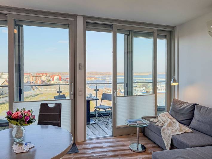 Ferienwohnung für 3 Personen, mit Ausblick und Seeblick sowie Balkon, kinderfreundlich in Barth - 2