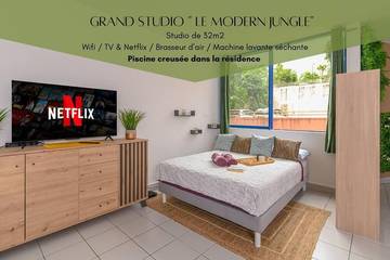 Gîte pour 2 personnes, avec piscine dans Sainte-Clotilde