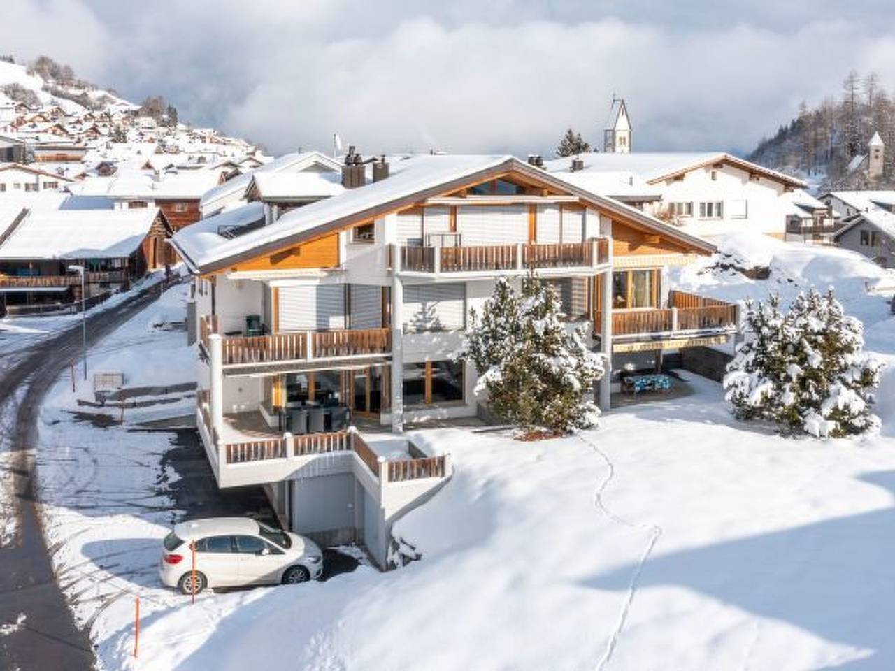 Ganze Wohnung, Ferienwohnung für 5 Personen mit Terrasse in Falera, Flims Laax Falera