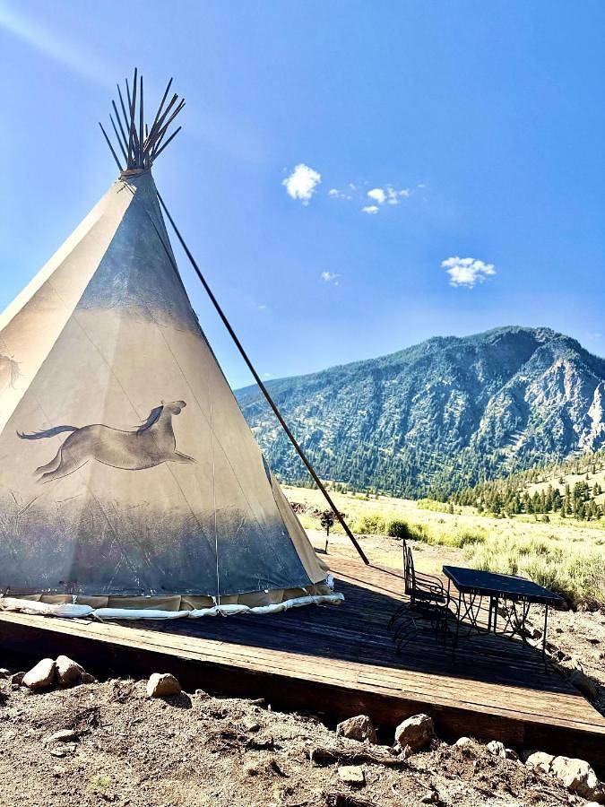 Camping für 4 Personen, mit Terrasse und Ausblick in Montana