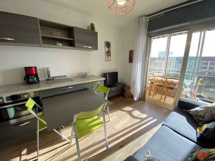Ganzes Studio, Wohnung in Balaruc-les-Bains nahe Teich und Thermen mit Loggia, Haustiere erlaubt in Balaruc-les-Bains, Mittelmeerküste (Frankreich)