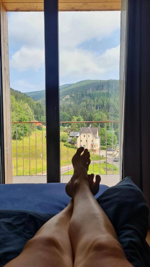 Apartament wakacyjny dla 3 osób, z balkon i widok w Jańskie Łaźnie