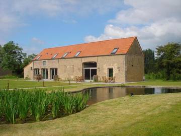 Maison de campagne pour 4 personnes, avec vue ainsi que piscine et jardin à Jabbeke