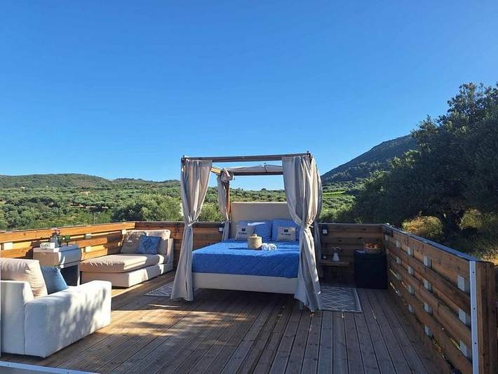 Camping für 2 Personen, mit Garten und Pool sowie Ausblick auf Kreta - 3