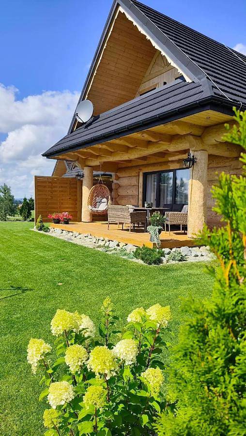Dom dla 6 osób, z Balkon i Jacuzzi oraz Taras i Ogród w Szaflary