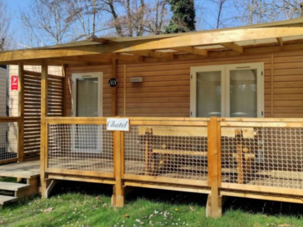 Comfortable mobile home with terrace in Challes-les-Eaux in Challes-les-Eaux, Chambéry region
