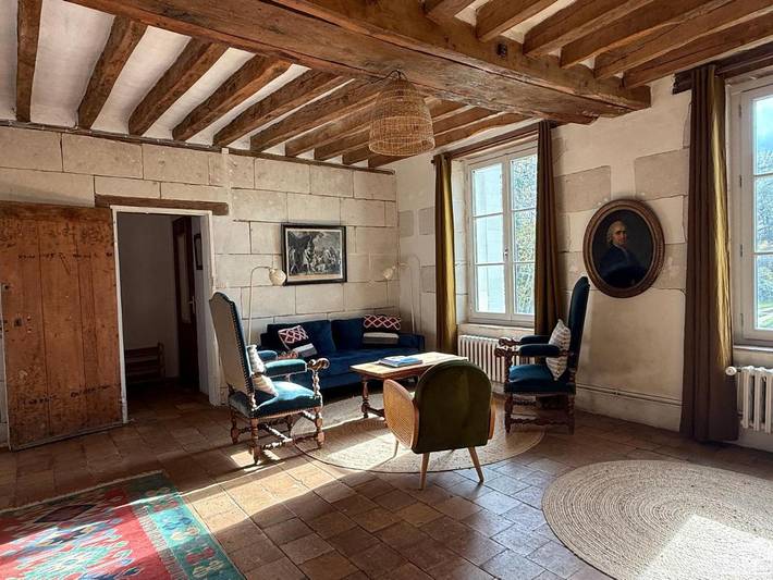 Gîte pour 6 personnes, avec vue ainsi que jardin et vue sur le lac à La Croix-en-Touraine - 3
