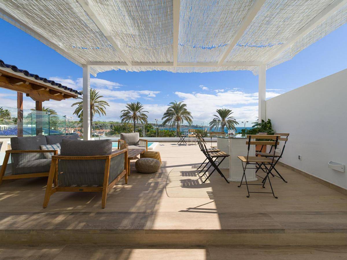 Pasitoblanco Porto Mare 45 Seaview Villa prívate heated pool in Maspalomas, San Bartolomé de Tirajana