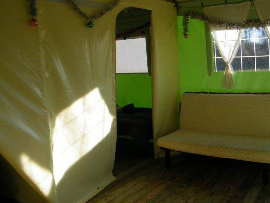 Camping Les Eychecadous - Bungalow de lona 6 personas - Cyrus sin instalaciones sanitarias in Artigat, Ariège