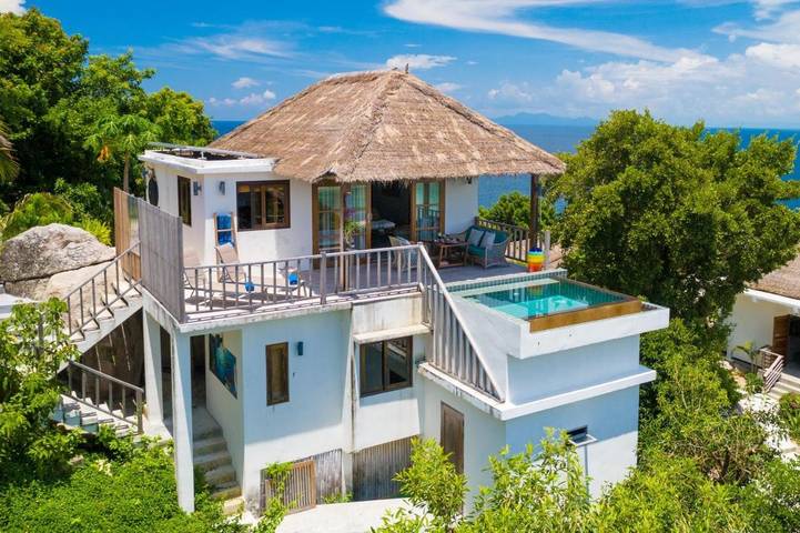 Location de vacances pour 5 personnes, avec piscine ainsi que balcon et vue dans Koh Tao - 4
