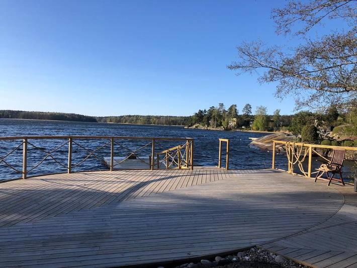 Villa für 10 Personen, mit Seeblick und Garten sowie Ausblick und Sauna, mit Haustier in Schweden