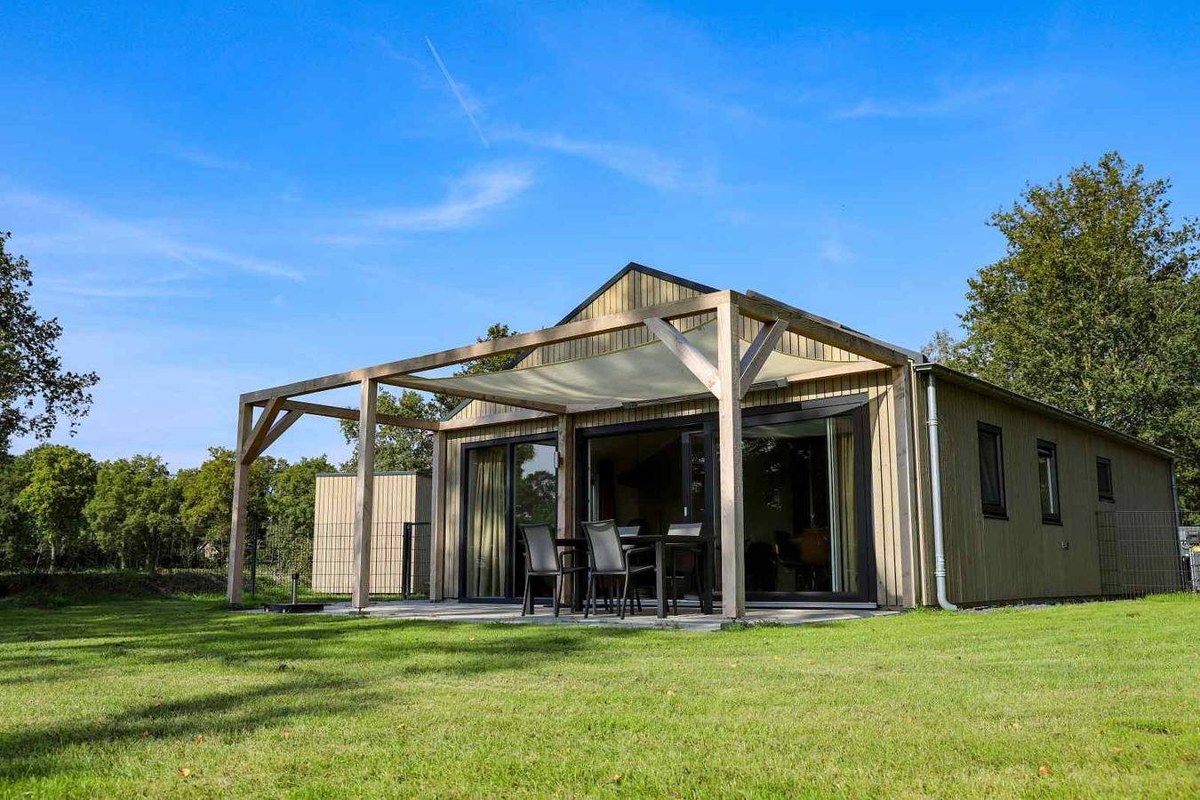 Aangepast 4 persoons vakantiehuis op een huisdiervriendelijk vakantiepark in Radewijk in Hardenberg, Regio Zwolle