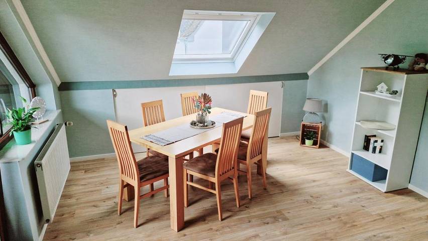 Ferienwohnung für 2 Personen, mit Balkon und Terrasse sowie Garten und Ausblick