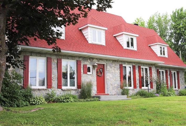 Pousadas e b&b para 2 pessoas, com vista e jardim e ainda terraço em Quebec