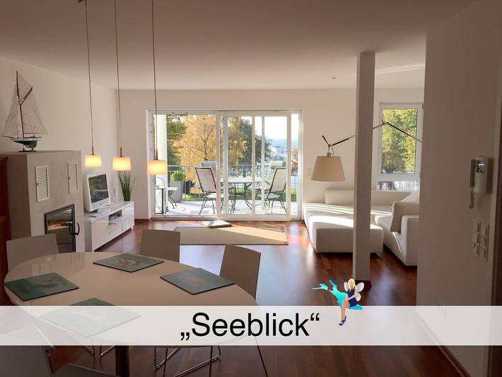 Ferienwohnung für 4 Personen, mit Balkon und Ausblick sowie Seeblick - 1