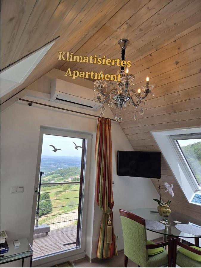 Ferienwohnung für 2 Personen, mit Balkon und Ausblick