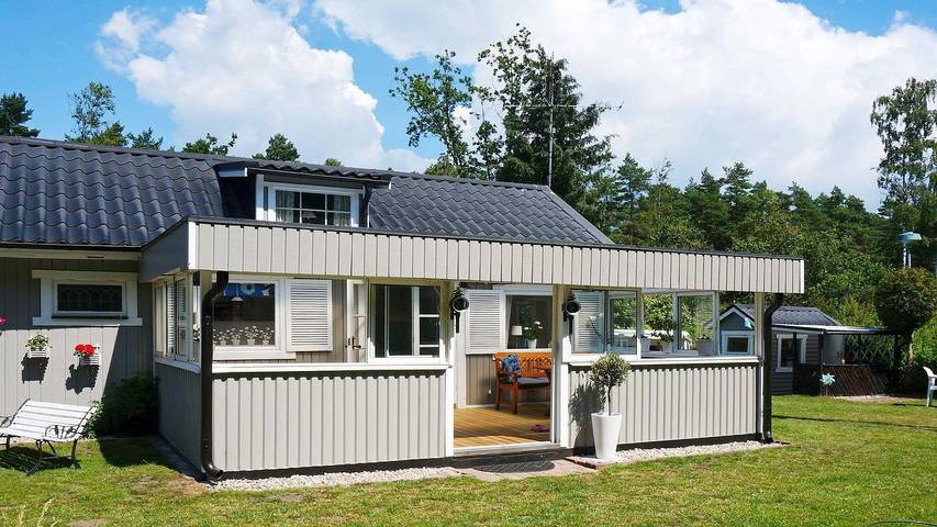 Vakantiehuis voor 6 personen, met terras in Zuid-Zweden