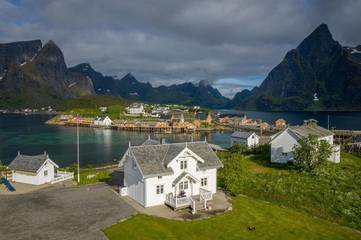 Ferienhaus für 5 Personen, mit Ausblick und Garten, mit Haustier auf den Lofoten
