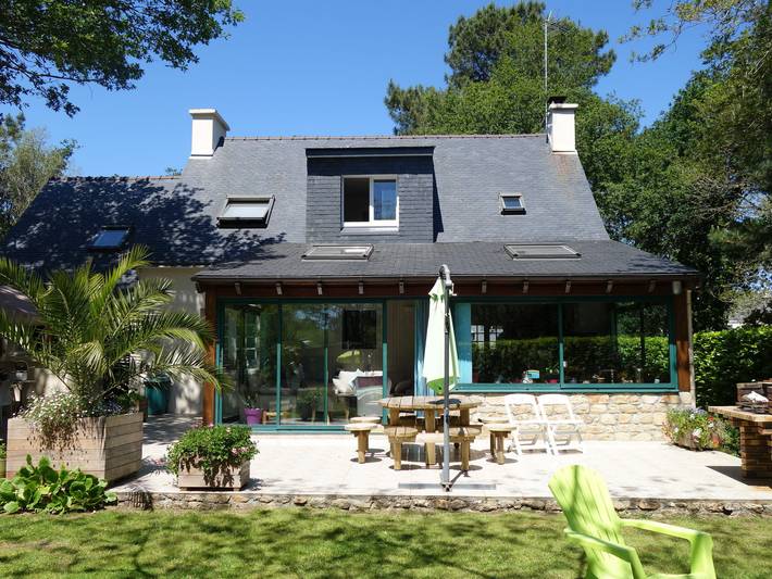 Maison de vacances pour 7 personnes, avec Terrasse ainsi que Jardin et Vue à Ploemel