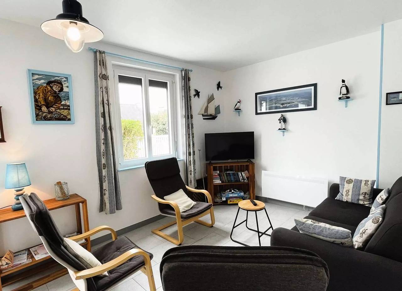 Haus Les Dunes mit geschlossenem Garten in Ile Grande in Île-Grande, Pleumeur-Bodou