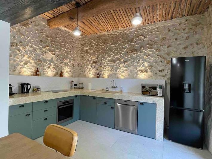 Appartement de vacances pour 6 personnes, avec terrasse ainsi que vue et jardin