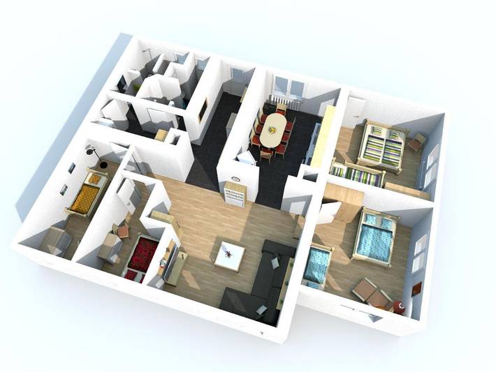 Ferienwohnung für 11 Personen, mit Garten und Ausblick in Balingen - 4