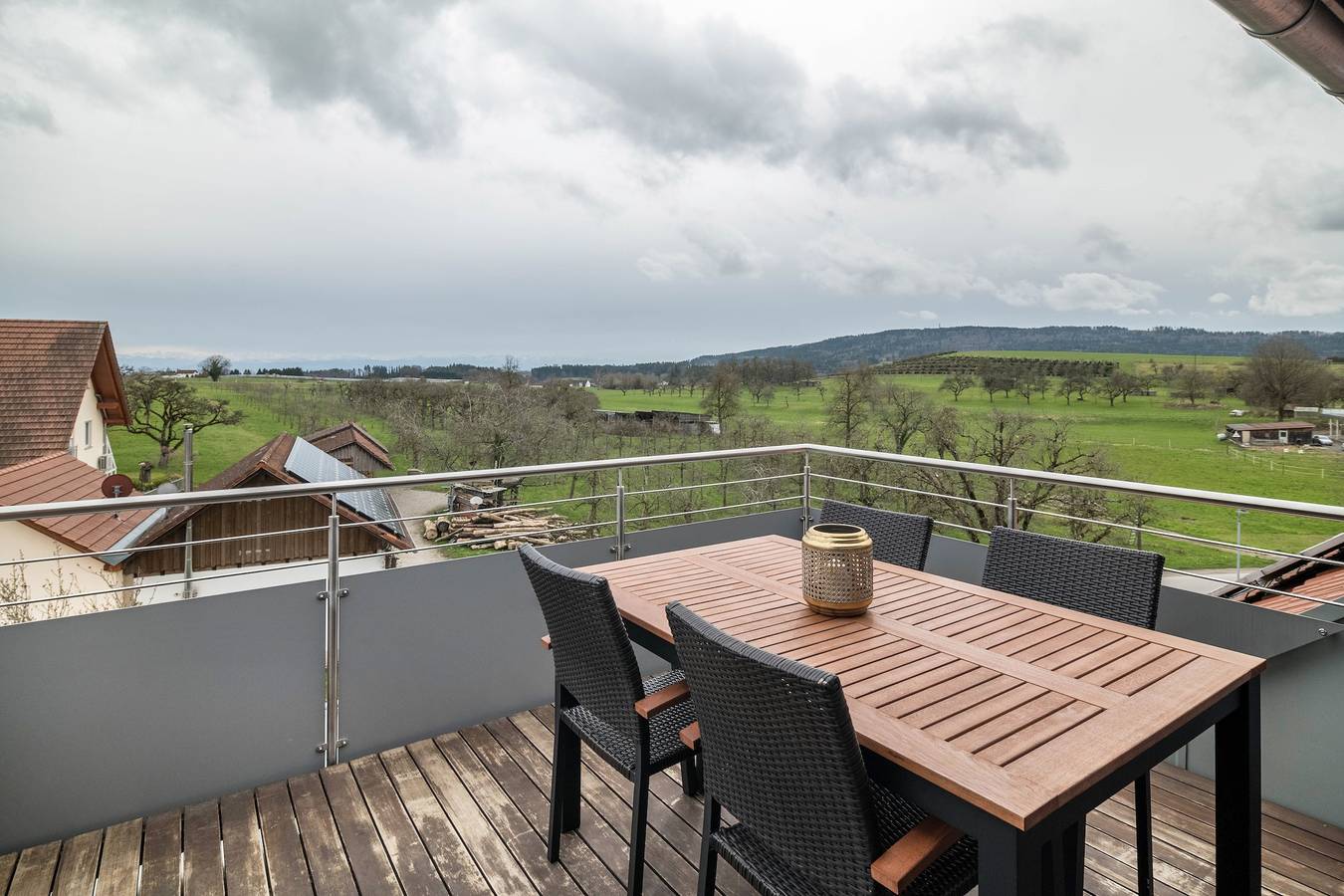 Ganze Wohnung, Ferienwohnung 'Blick Zum Säntis' mit Bergblick, Balkon und Wlan in Horgenzell, Region Bodensee-Oberschwaben