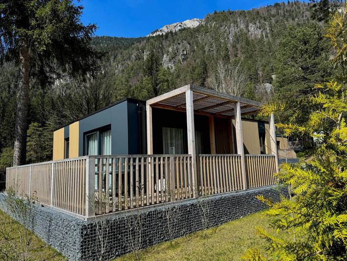 Ferienhaus für 6 Personen, mit Balkon/Terrasse und Terrasse sowie Pool in Presseggersee
