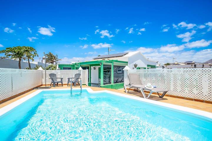 Casa de vacaciones para 7 personas, con piscina y terraza en Los Pocillos