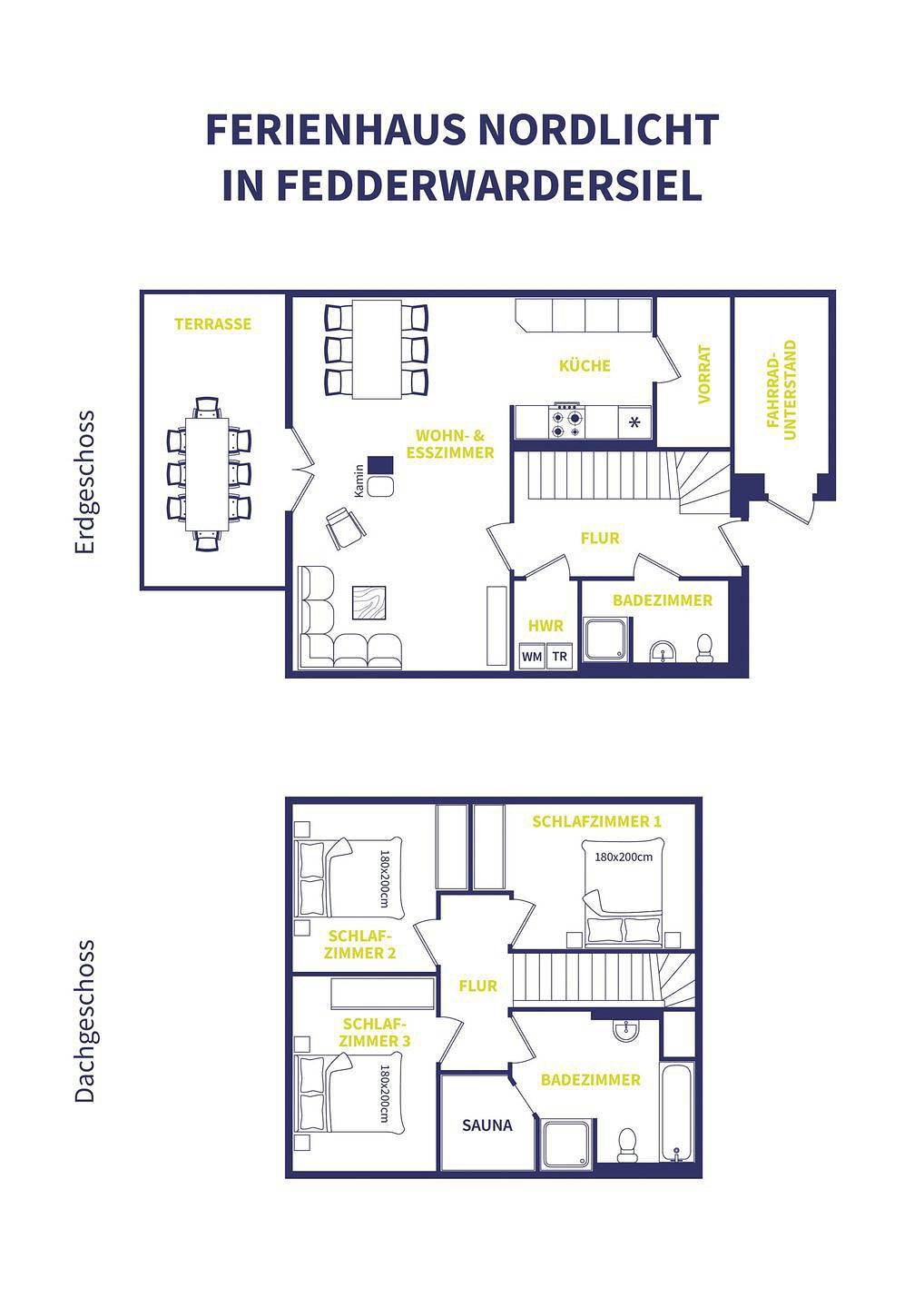Ferienhaus Nordlicht mit Sauna und Kamin Am Alten Kutterhafen in Fedderwardersiel, Butjadingen