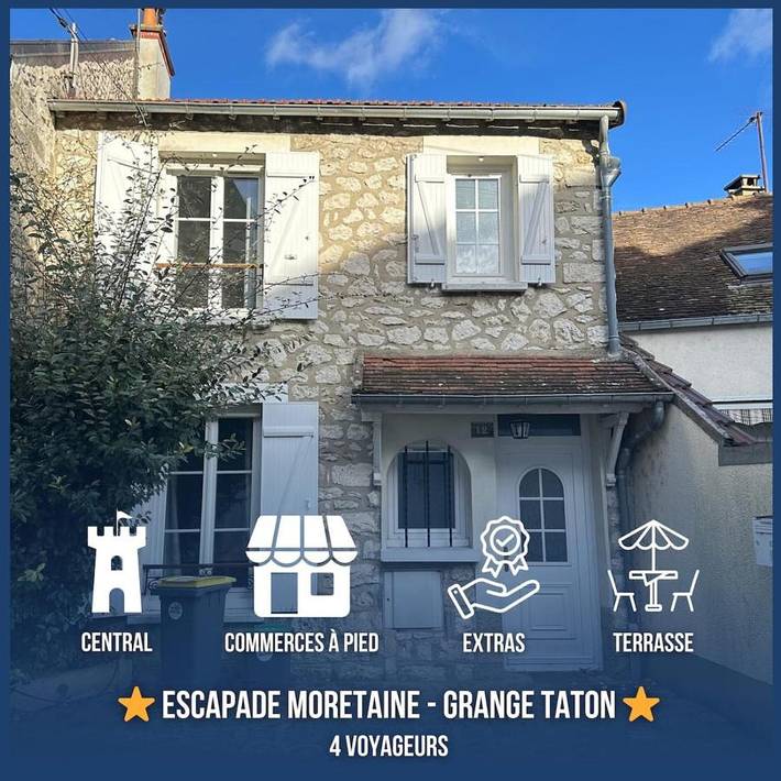 Location de vacances pour 4 personnes, avec jardin, animaux acceptés à Moret-sur-Loing
