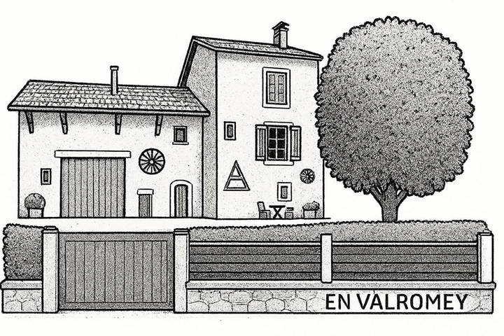 Location de vacances pour 8 personnes, avec jardin et vue à Virieu-le-Petit