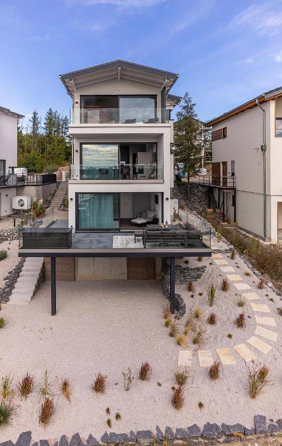 Ferienhaus für 6 Personen, mit Ausblick und Sauna sowie Garten und Seeblick am Hainer See - 2